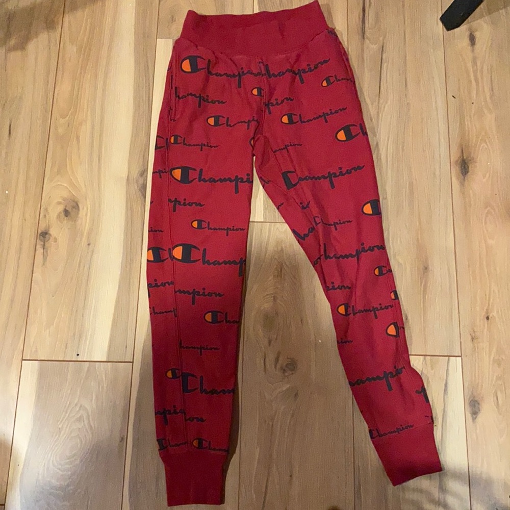 Red champion sweats